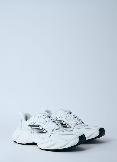 LN-CC® - Balenciaga: Monday Sneakers - White Balenciaga Monday Sneakers White bal0260004