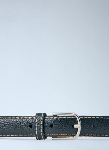 LN-CC® - TOTEME: Slim Leather Belt - Black TOTEME Slim Leather Belt Black tot0255049