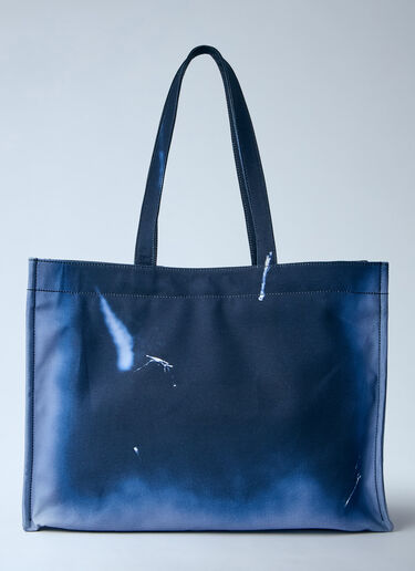 LN-CC® - Acne Studios: Logo Shopper Tote Bag - Navy Acne Studios Logo Shopper Tote Bag Navy acn0164005