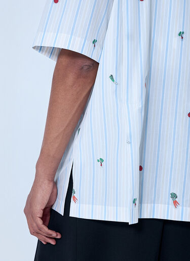 LN-CC® - Jacquemus: La Chemise Romarin Shirt - Blue Jacquemus La Chemise Romarin Shirt Blue jac0164018