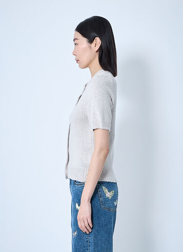 LN-CC® - Our Legacy: Shrunken Cardigan - Beige Our Legacy Shrunken Cardigan Beige our0261008