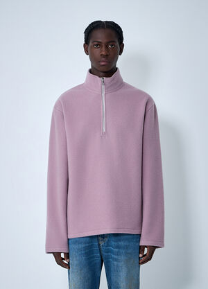 RIER Zip-Up Fleece Sweatshirt Lilac rrr0362005
