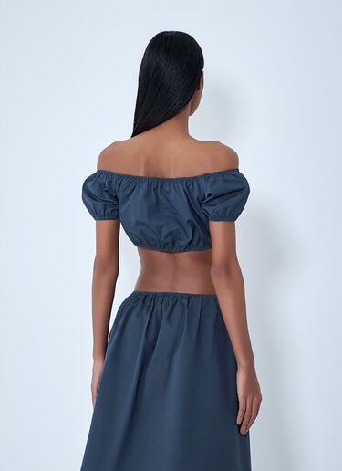 LN-CC® - Miu Miu: Off-Shoulder Crop Top - Grey Miu Miu Off-Shoulder Crop Top Grey miu0264017