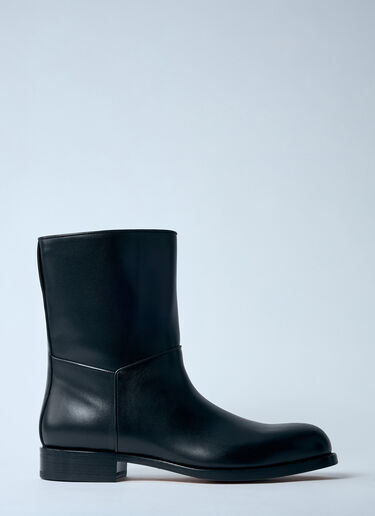 LN-CC® - The Row: Nobilis Leather Boots - Black The Row Nobilis Leather Boots Black row0159011