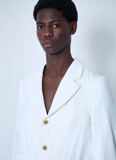 Comme Des Garçons Homme Plus Double-Breasted Blazer White hpl0152010