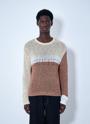 LN-CC® - ACMH: Textured Knit Sweater - Brown ACMH Textured Knit Sweater Brown acm0164003