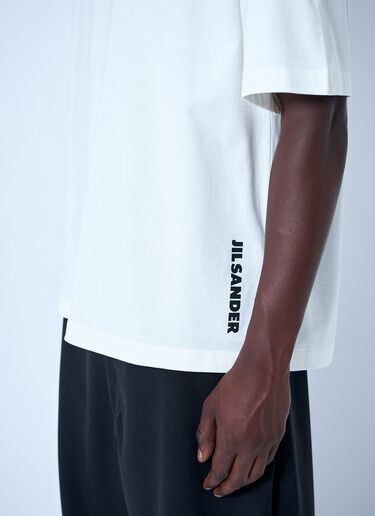 Jil Sander Cotton Jersey Crewneck T-Shirt White jil0165005