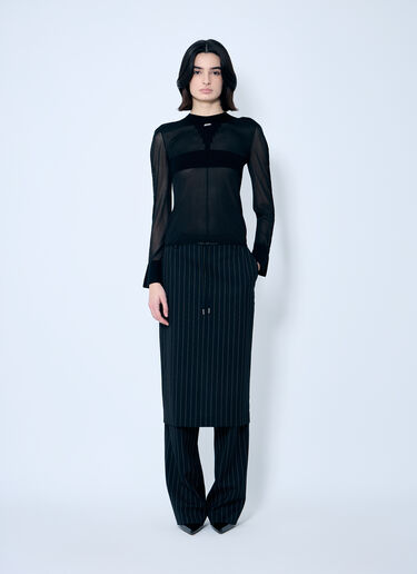 LN-CC® - Jean Paul Gaultier: 镂空针织衫 - 黑色 Jean Paul Gaultier 镂空针织衫 黑色 jpg0259011