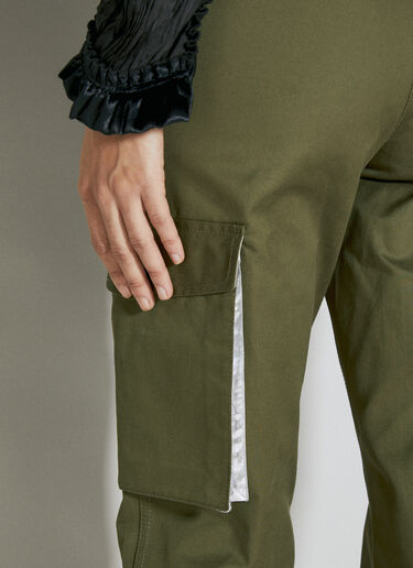 LN-CC® - Rabanne: Twill Cargo Pants - Green Rabanne Twill Cargo Pants Green pac0253011