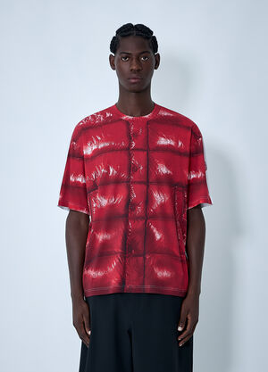 Moncler x A$AP ROCKY 徽标图案印花 T 恤 红色 map0162009