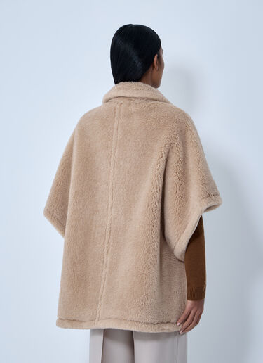 LN-CC® - Max Mara: Shearling Cape - Beige Max Mara Shearling Cape Beige max0263043