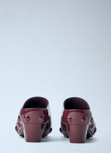 LN-CC® - Bottega Veneta: Gondola Studded Rubber Mules - Burgundy Bottega Veneta Gondola Studded Rubber Mules Burgundy bov0264039