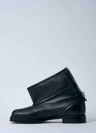 LN-CC® - JW Anderson: Leather Biker Boots - Black JW Anderson Leather Biker Boots Black jwa0260009
