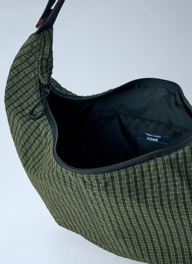 Comme des Garçons Homme 그리드 체크 숄더 백 카키 cdh0164006