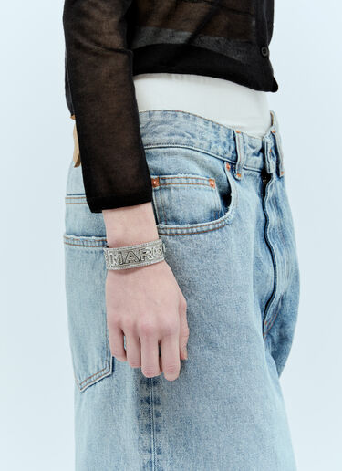 LN-CC® - Marc Jacobs: Monogram Crystal Cuff - Silver Marc Jacobs Monogram Crystal Cuff Silver mcj0255003