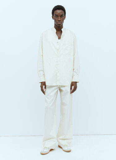 LN-CC® - Tekla: x Birkenstock Stripe Pants - Cream Tekla x Birkenstock Stripe Pants Cream tek0355007