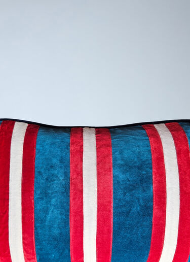 Les-Ottomans Velvet Stripe Cushion Multicolour wps0692044