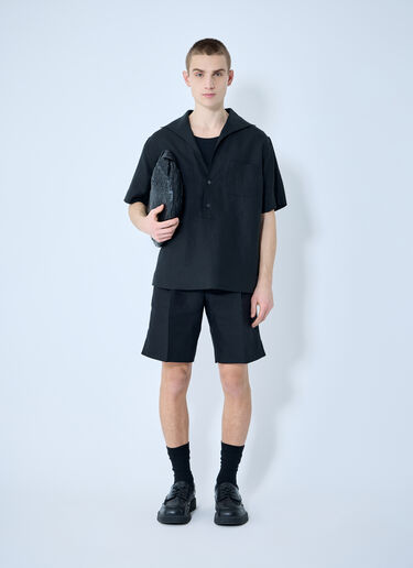 Dolce & Gabbana 亚麻 Polo 衫 黑色 dol0160005