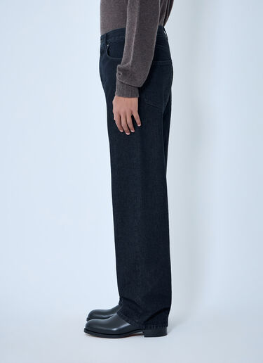 LN-CC® - The Row: Straight-Leg Denim Jeans - Black The Row Straight-Leg Denim Jeans Black row0163004
