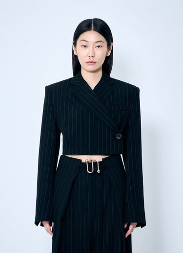 LN-CC® - Sportmax: Utopia Crop Blazer - Black Sportmax Utopia Crop Blazer Black spx0259005