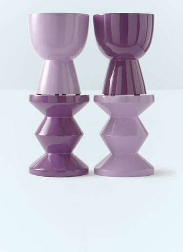 LN-CC® - POLSPOTTEN: Zig Zag Stool - Purple POLSPOTTEN Zig Zag Stool Purple wps0691446