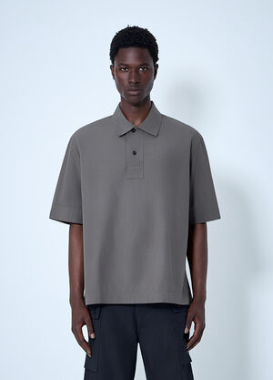 LN-CC® - Margaret Howell: Cotton Poplin Boxy Shirt - Grey Margaret Howell Cotton Poplin Boxy Shirt Grey mhl0164003