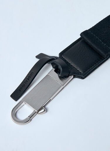 LN-CC® - Rick Owens: Lido Disco Canvas Belt - Black Rick Owens Lido Disco Canvas Belt Black ric0159054