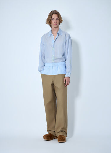 Dries Van Noten Wide-Leg Trousers with Elasticated Waistband Camel dvn0163015