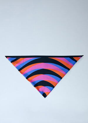 LN-CC® - Dries Van Noten: Geometric Patterned Silk Scarf - Multicolor Dries Van Noten Geometric Patterned Silk Scarf Multicolor dvn0264018