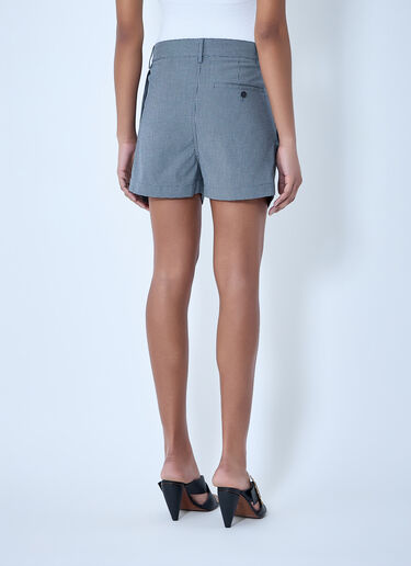 LN-CC® - Vivienne Westwood: High-Waisted Checkered Shorts - Grey Vivienne Westwood High-Waisted Checkered Shorts Grey vvw0264005