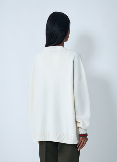 Gucci Web Trim Cardigan Beige guc0261119