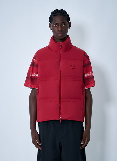 Moncler x A$AP ROCKY マットスパーキーベスト  レッド map0162003