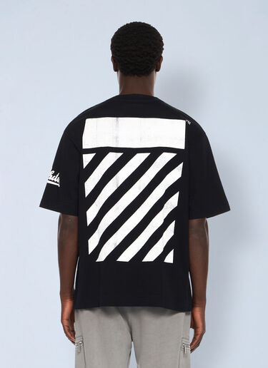 LN-CC® - Off-White: Big Off Diagonal Skate Logo T-Shirt - Black Off-White Big Off Diagonal Skate Logo T-Shirt Black ofw0162010