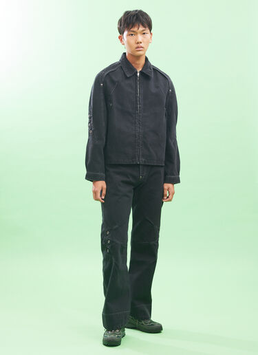 LN-CC® - Kiko Kostadinov x Levi's: Paneled Jeans - Black Kiko Kostadinov x Levi's Paneled Jeans Black kil0158022