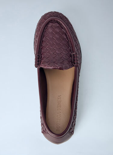 Bottega Veneta Silenzio Loafers Burgundy bov0264036