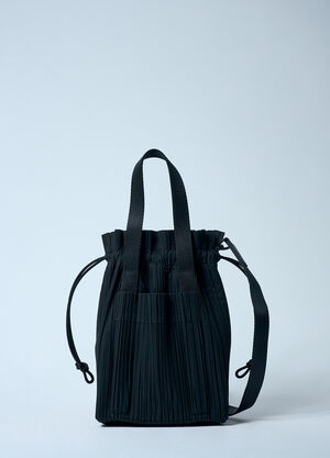 LN-CC® - Pleats Please Issey Miyake: Pleats Handbag - Black Pleats Please Issey Miyake Pleats Handbag Black plp0259010