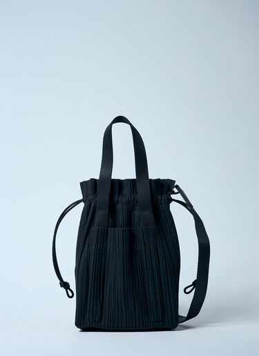 LN-CC® - Pleats Please Issey Miyake: Pleats Handbag - Black Pleats Please Issey Miyake Pleats Handbag Black plp0259010