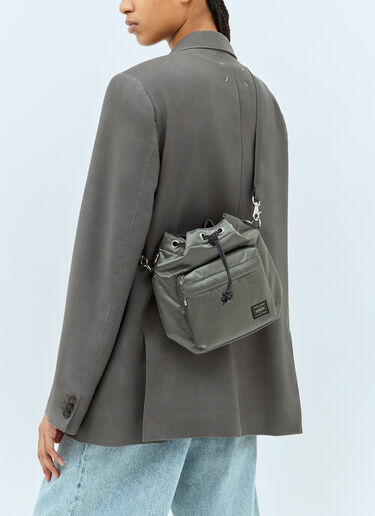 LN-CC® - Porter-Yoshida & Co: Small Balloonsac Crossbody Bag - Silver Porter-Yoshida & Co Small Balloonsac Crossbody Bag Silver por0358005