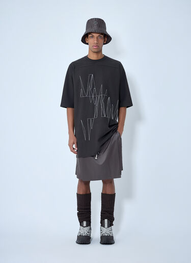 LN-CC® - Moncler + Rick Owens: Drawstring Midi Kilt Shorts - Grey Moncler + Rick Owens Drawstring Midi Kilt Shorts Grey mcs0363013