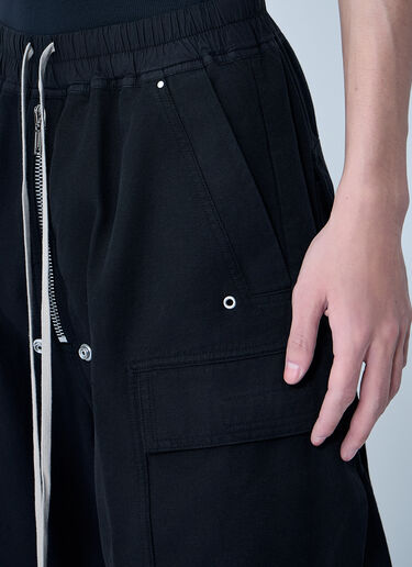 LN-CC® - Rick Owens DRKSHDW: Double Cargo Jumbo Belas Pants - Black Rick Owens DRKSHDW Double Cargo Jumbo Belas Pants Black drk0164004