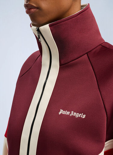 LN-CC® - Palm Angels: Anorak Track Jacket - Bordeaux Palm Angels Anorak Track Jacket Bordeaux pma0262084