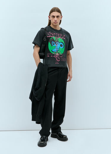 LN-CC® - HYSTERIC GLAMOUR x CIRCLE HERITAGE: Punk Short-Sleeve T-Shirt - Black HYSTERIC GLAMOUR x CIRCLE HERITAGE Punk Short-Sleeve T-Shirt Black hgc0155002
