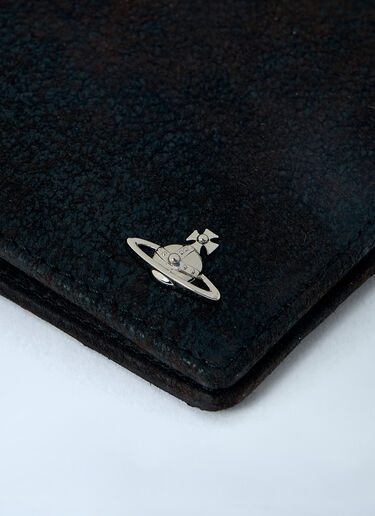 LN-CC® - Vivienne Westwood: Bi-Fold Leather Wallet - Black Vivienne Westwood Bi-Fold Leather Wallet Black vvw0163015