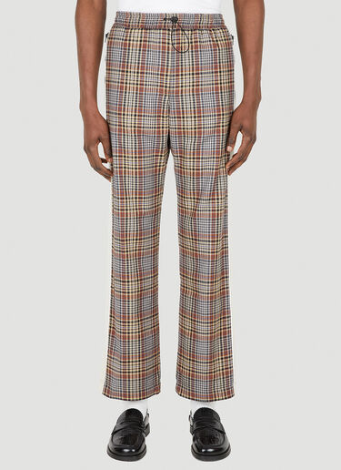 LN-CC® - Ahluwalia: Akin Check Pants - Brown Ahluwalia Akin Check Pants Brown ahl0148002