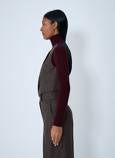 LN-CC® - Max Mara: Wool Waistcoat - Brown Max Mara Wool Waistcoat Brown max0262065