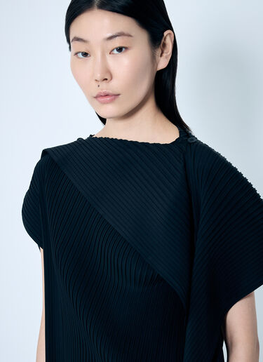 Issey Miyake Vigor Pleats Solid Top Black ism0259001