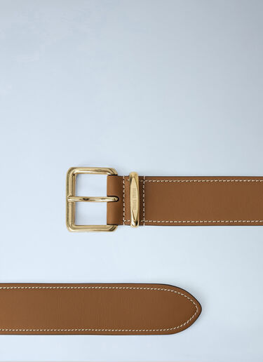 LN-CC® - Miu Miu: Leather Belt - Brown Miu Miu Leather Belt Brown miu0265029