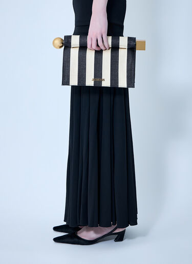 LN-CC® - Jacquemus: The Rond Carré Clutch Bag - Beige Jacquemus The Rond Carré Clutch Bag Beige jac0264057