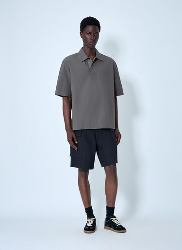 LN-CC® - Margaret Howell: Cotton Poplin Boxy Shirt - Grey Margaret Howell Cotton Poplin Boxy Shirt Grey mhl0164003