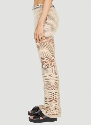LN-CC® - Rabanne: Crochet Pants - Beige Rabanne Crochet Pants Beige pac0254009